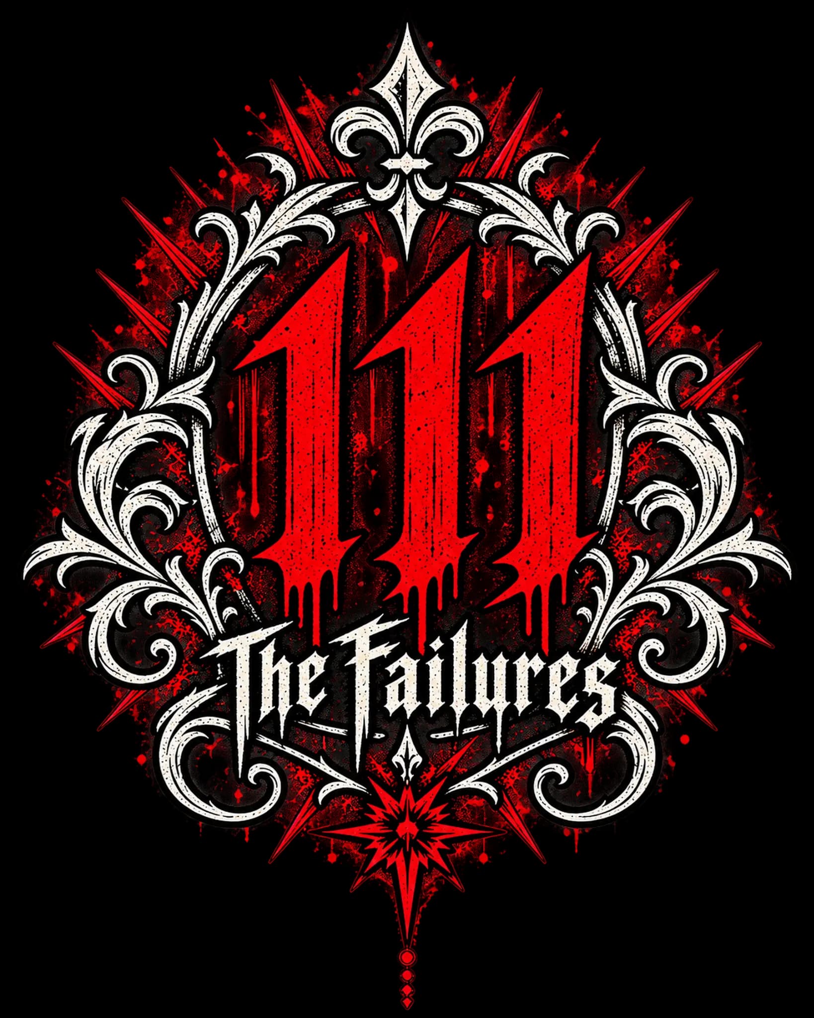 The red and ivory 111 crest