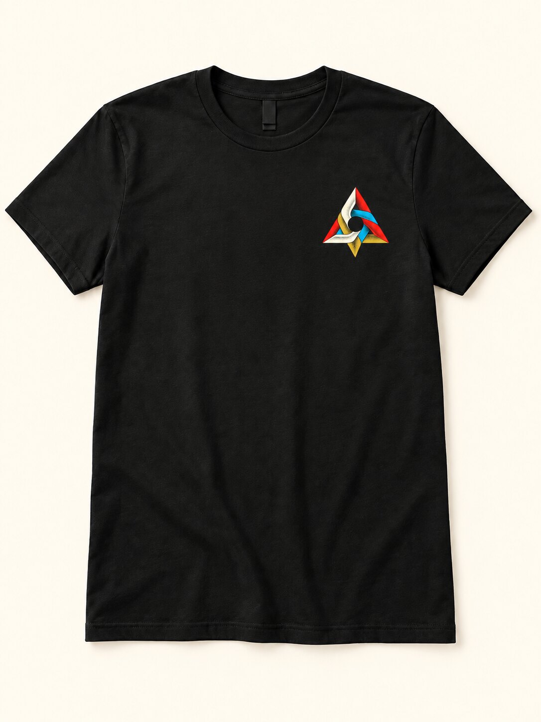Conceptual front garment view of the Aperture shirt