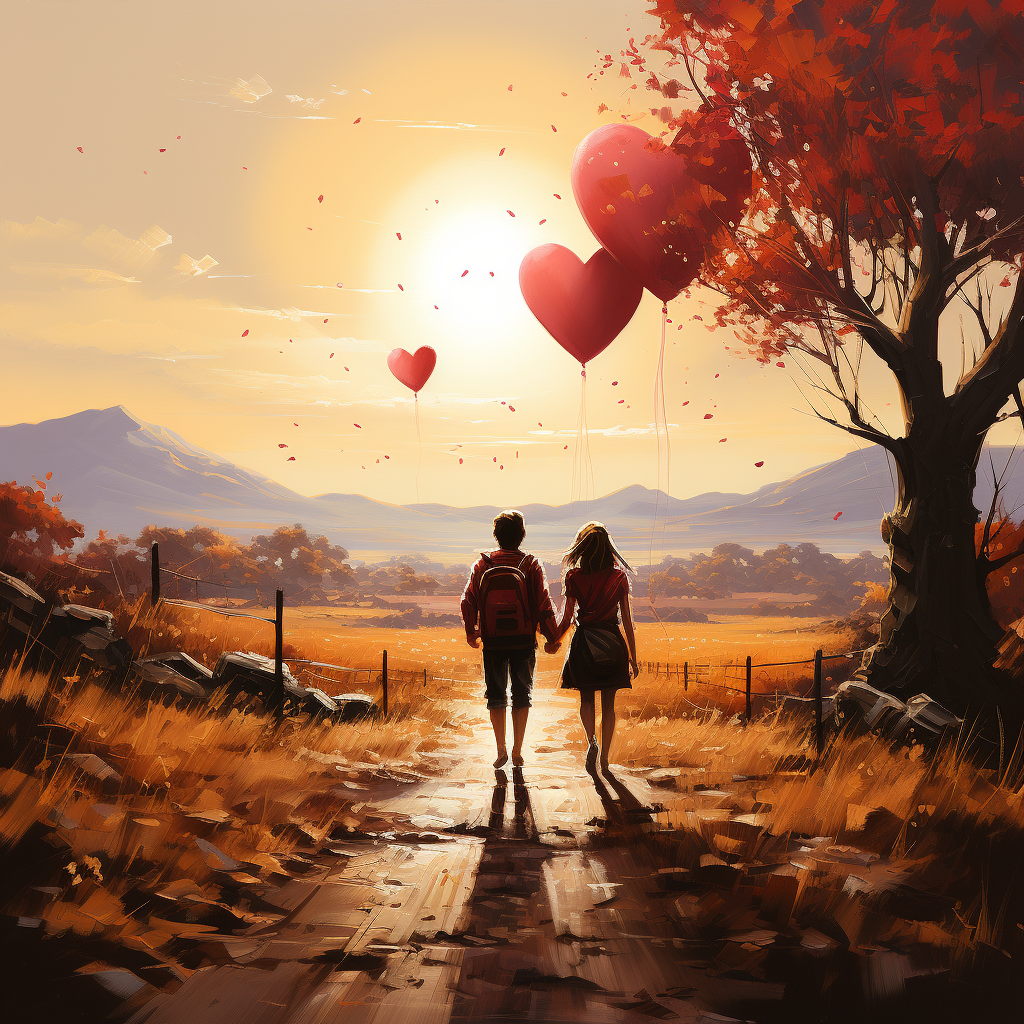 This Valentine's Day Celebrate Love with the Crimson Hearts Balloon Journey Jigsaw Puzzle