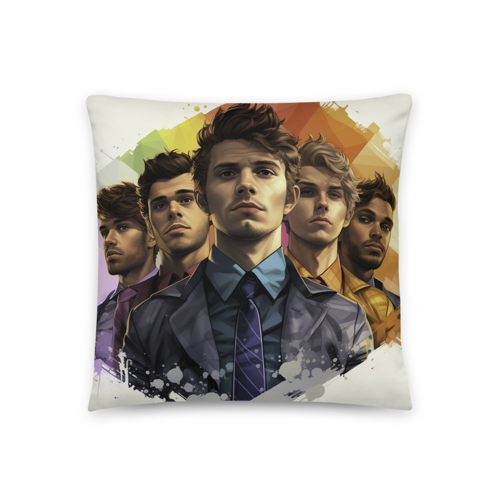 Express Your Pride with the LGBTQ Throw Pillow Groovy Quintet - A Perfect Decorative Cushion!