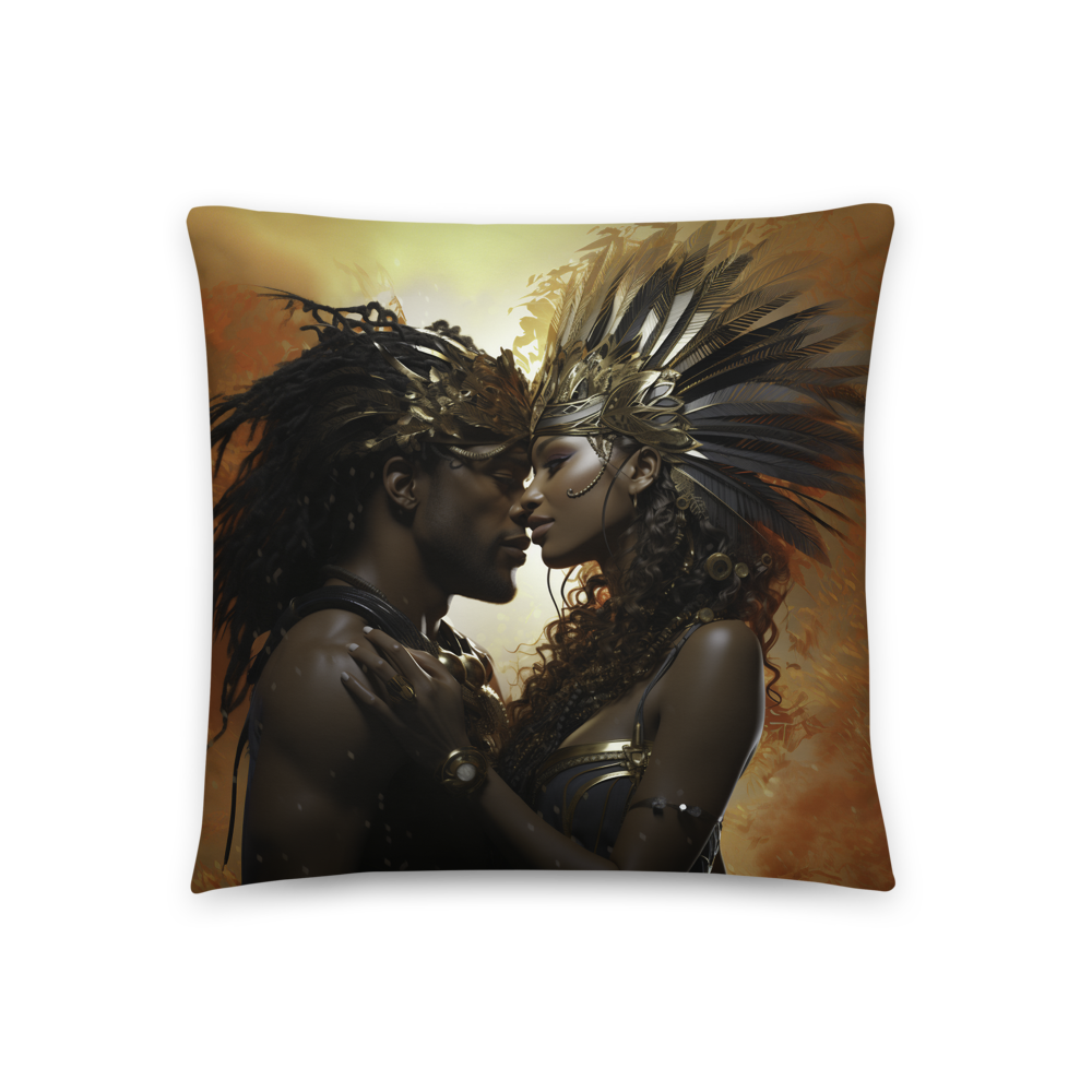 Experience the Enchantment: Feathered Royalty Fantasy Polyester Decorative Cushion
