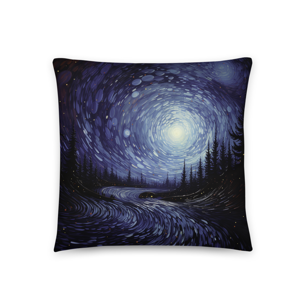 Immerse Yourself in the Tranquil Beauty of the Illusion Moonlit Wilderness Pillow
