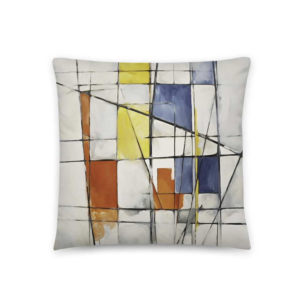Add an Artistic Flair to Your Home with the Abstract Throw Pillow Square Fusion Decorative Cushion