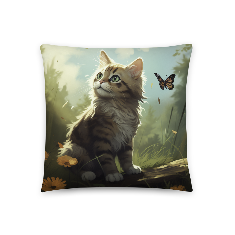 Bring Nature Home with Our Hyper-Realistic Cat Throw Pillow: A Whimsical Blend of Comfort and Art