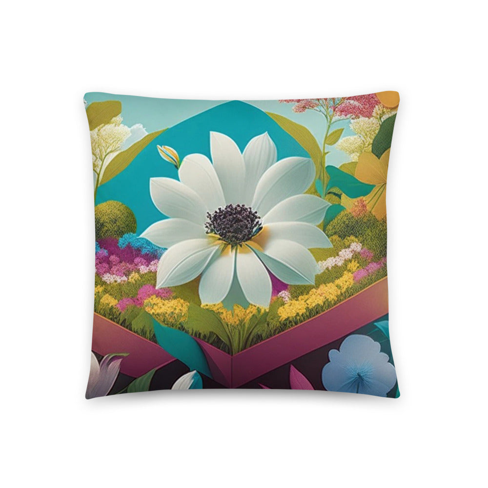 Enhance Your Home Decor with the Captivating Floral Geometric Haven Pillow