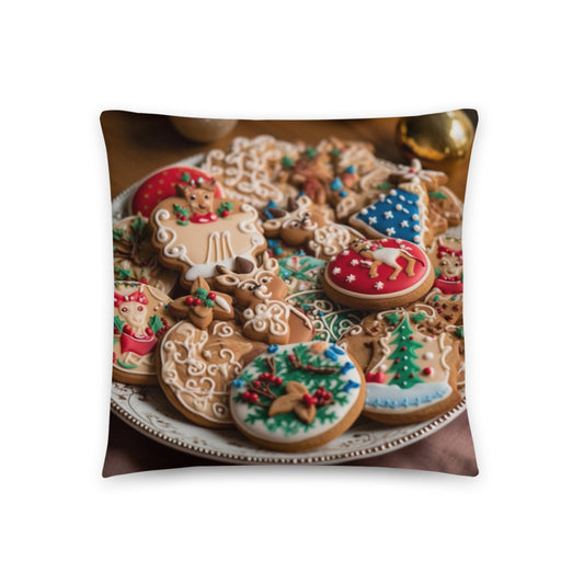 Bring the Festive Spirit Home with Our Cozy Cabin Christmas Cookies Pillow