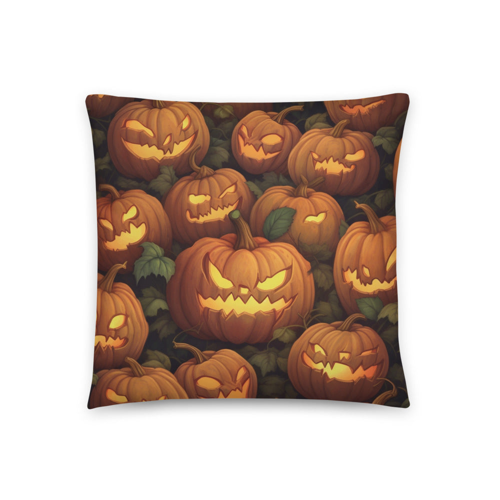 Add Whimsical Charm to Your Halloween Decor with the Whimsical Realism Halloween Pumpkin Pillow