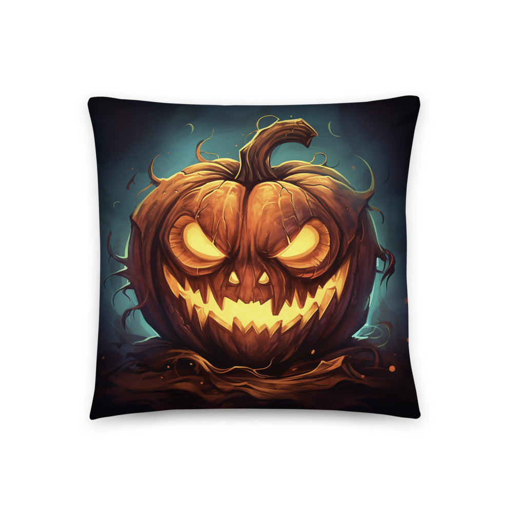 Experience Halloween Magic with the Mischievous Jack O'Lantern Pillow