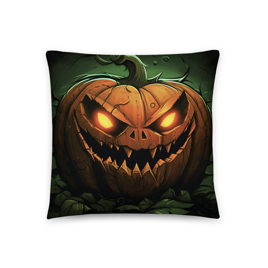 Embrace the Spooky Spirit of Halloween with the Nightmarish Pumpkin Pillow