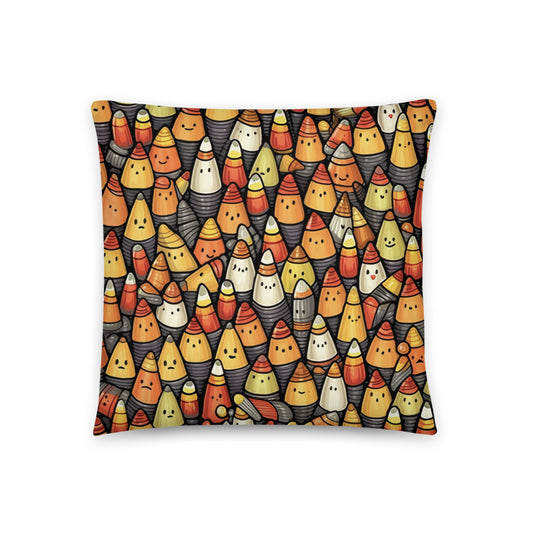 Add a Playful Touch to Your Home with the Quirky Candy Corn Pattern Pillow