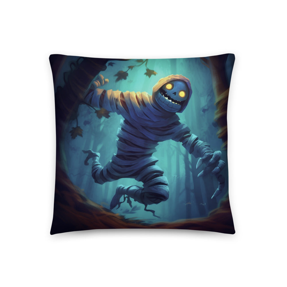Add a Touch of Spooky Delight to Your Home with the Playful Mummy Creature Pillow