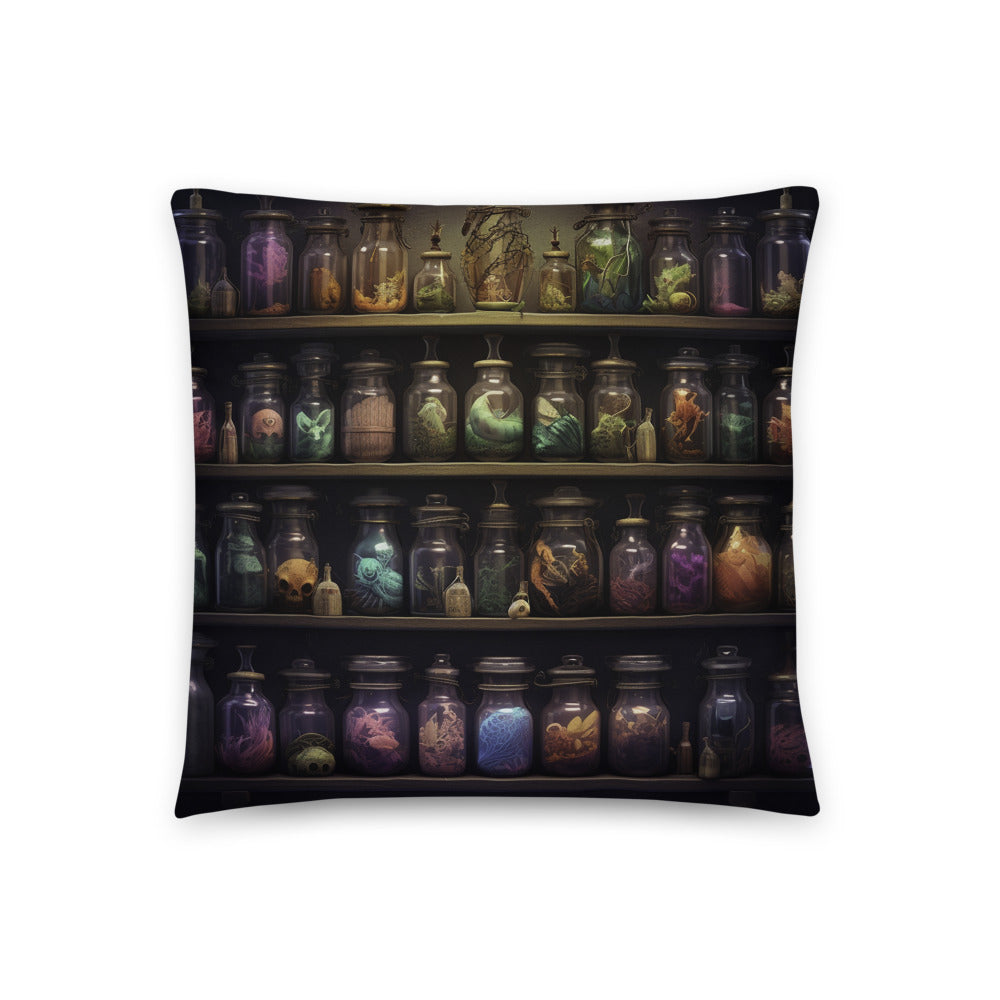 Unleash the Magic with the Enchanting Magical Potions Array Pillow