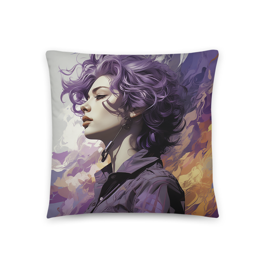LGBTQ Throw Pillow Colorful Expression Polyester Decorative Cushion 18x18
