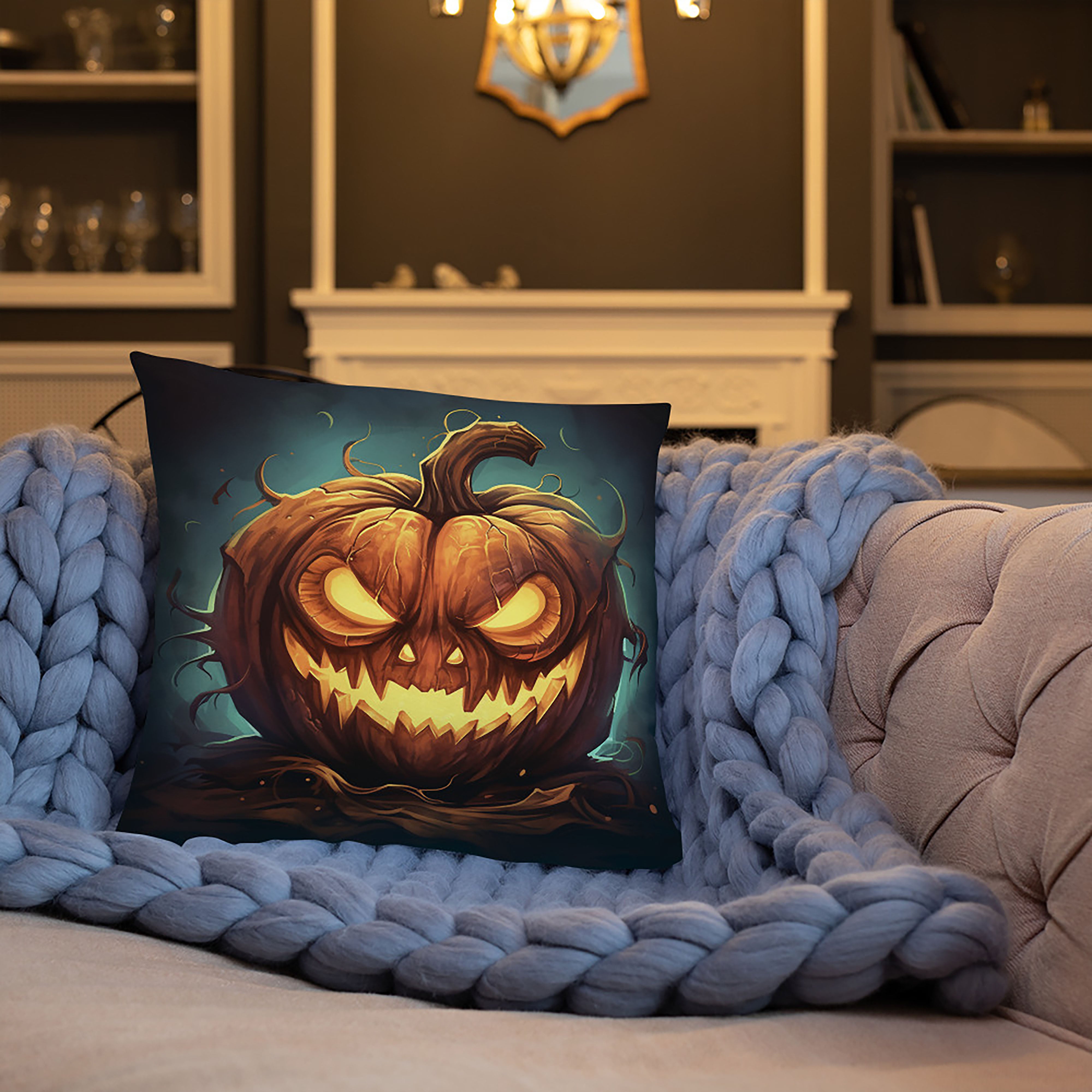 Jack o lantern clearance pillow